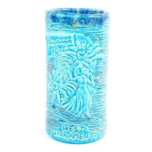 Wendy Cevola Hawaiian Hut West Sacramento Home Tiki Mug Crawl 2012 Glossy Blue